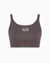 Ea7 Dynamic Athlete Sports Bra In Ventus7 Technical Fabric In Grey