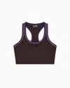 Ea7 Dynamic Athlete Sports Bra In Vigor7 Technical Fabric In Purple