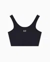 Ea7 Dynamic Athlete Sports Bra In Vigor7 Technical Fabric In Black