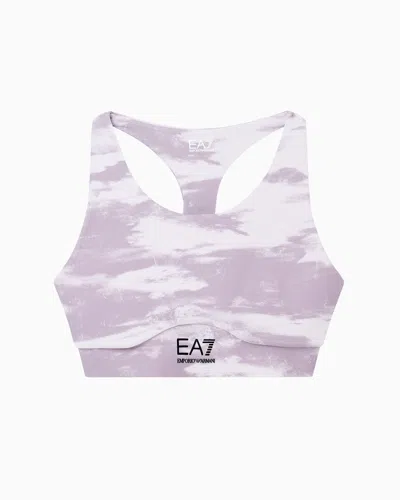 Ea7 Dynamic Athlete Sports Bra In Vigor7 Technical Fabric In Gemustert