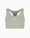 Ea7 Dynamic Athlete Sports Bra In Vigor7 Technical Fabric In Green