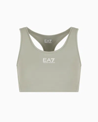 Ea7 Dynamic Athlete Sports Bra In Vigor7 Technical Fabric In Green