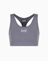 Ea7 Dynamic Athlete Sports Bra In Vigor7 Technical Fabric In Grey