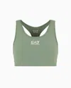 Ea7 Official Store Dynamic Athlete Sports Bra In Vigor7 Technical Fabric In Light Green