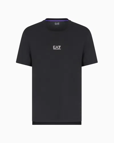 Ea7 Dynamic Athlete T-shirt In Ventus7 Technical Fabric In Black