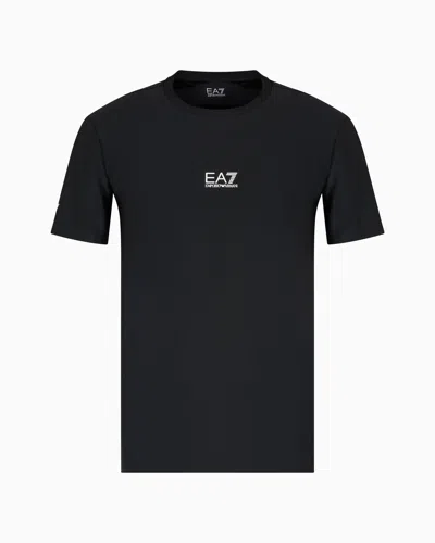 Ea7 Dynamic Athlete T-shirt In Vigor7 Technical Fabric In Black