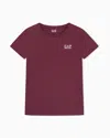 Ea7 Dynamic Athlete T-shirt In Vigor7 Technical Fabric In Burgundy