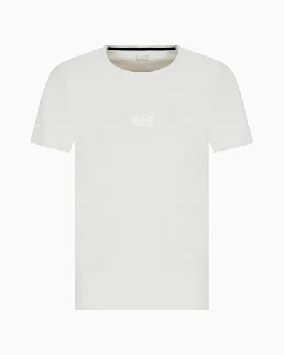 Ea7 Dynamic Athlete T-shirt In Vigor7 Technical Fabric In White