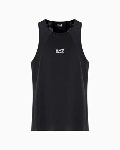 Ea7 Dynamic Athlete Tank Top In Vigor7 Technical Fabric In Black
