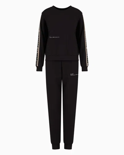Ea7 Dynamic Athlete Tracksuit In Natural Ventus7 Technical Fabric In Black
