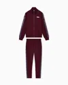 Ea7 Dynamic Athlete Tracksuit In Natural Ventus7 Technical Fabric In Burgundy
