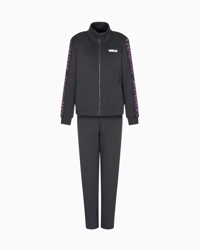 Ea7 Dynamic Athlete Tracksuit In Natural Ventus7 Technical Fabric In Grey