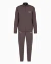 Ea7 Dynamic Athlete Tracksuit In Natural Ventus7 Technical Fabric In Brown