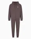 Ea7 Dynamic Athlete Tracksuit In Natural Ventus7 Technical Fabric In Brown