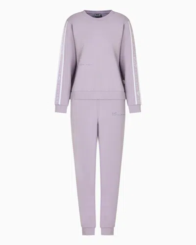Ea7 Dynamic Athlete Tracksuit In Natural Ventus7 Technical Fabric In Purple