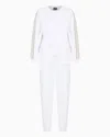 Ea7 Dynamic Athlete Tracksuit In Natural Ventus7 Technical Fabric In White