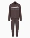 Ea7 Dynamic Athlete Tracksuit In Ventus7 Technical Fabric In Brown