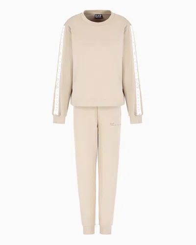 Ea7 Dynamic Athlete Tracksuit In Natural Ventus7 Technical Fabric In Neutral
