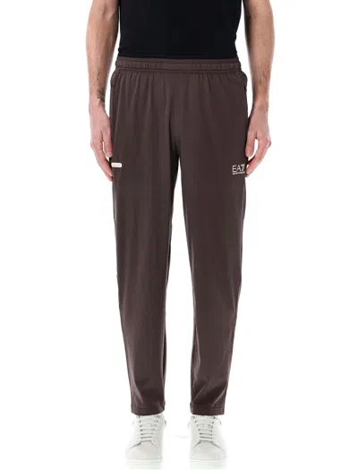 Ea7 Dynamic Athlete Trousers In Brown