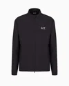 Ea7 Dynamic Athlete Zip-up Sweatshirt In Ventus7 Technical Fabric In Black