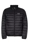 Ea7 E. A.7 Lightweight Quilted Down Jacket With Elastic Hem In 1200