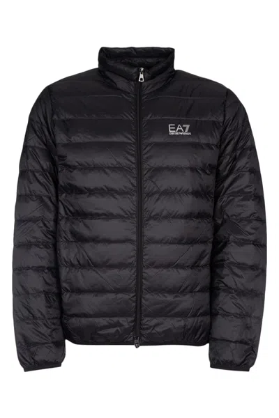 Ea7 E. A.7 Lightweight Quilted Down Jacket With Elastic Hem In 1200