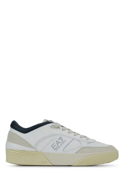 Ea7 E. A.7 Pride Leather Sneaker In White