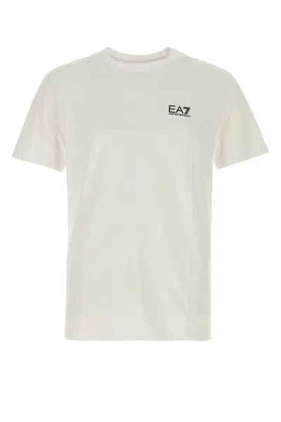 Ea7 E. A.7 Train Core Id Mini Logo T-shirt In Neutral