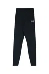 Ea7 Dynamic Athlete Mesh-panel Leggings In Black