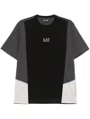 Ea7 Colour-block T-shirt In Black