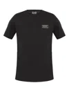 Ea7 Logo-patch T-shirt In Black