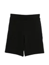 Ea7 Logo-patch Shorts In Black