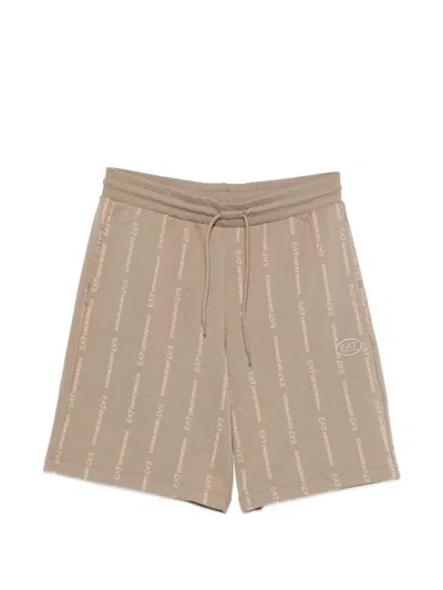 EA7 EA7 EA7 LOGO-PRINT SHORTS