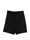 Ea7 Logo-print Shorts In Black