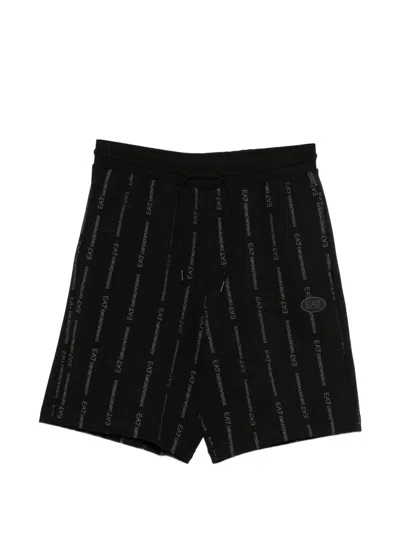 EA7 EA7 EA7 LOGO-PRINT SHORTS