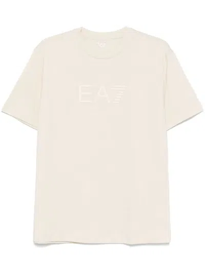 Ea7 Visibility T-shirt In Gold