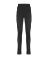 Ea7 Elastic Waist Casual Pants In Black