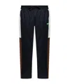 Ea7 Elastic Waist Casual Pants In Black