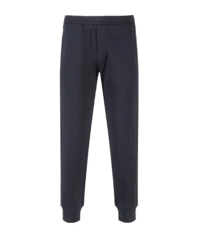 Ea7 Elastic Waist-edge Sweatpants In Black