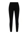 Ea7 Elastic Waist Leggings In Black