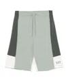 Ea7 Emporio Armani Colour-block Shorts In Gray