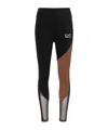 Ea7 Dynamic Athlete Leggings In Ventus7 Technical Fabric In Black