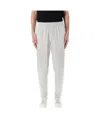 Ea7 Logo Print Track Pants In Grey