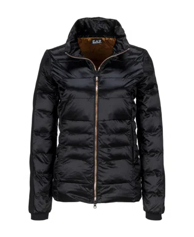 Ea7 Emblem Cotton Suit In Black