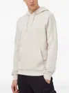 Ea7 Embossed-logo Hoodie In White