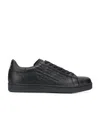 Ea7 Embossed Logo Sneakers In Black
