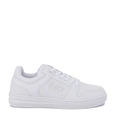 EA7 EMBOSSED-LOGO SNEAKERS