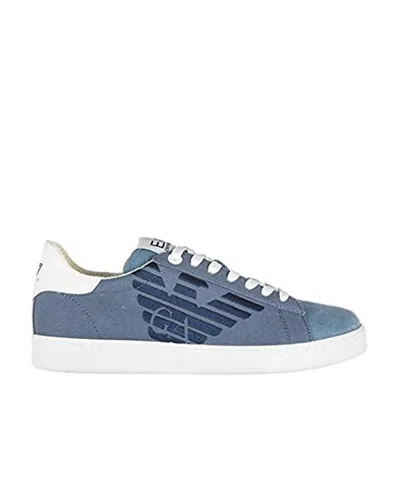 Ea7 Embroidered Logo Casual Sports Shoes In White