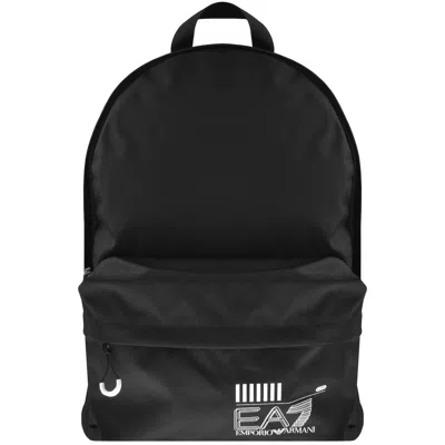 Ea7 Emporio Armani Backpack Black In Burgundy