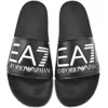 Ea7 Emporio Armani Beach Sliders Black In Black